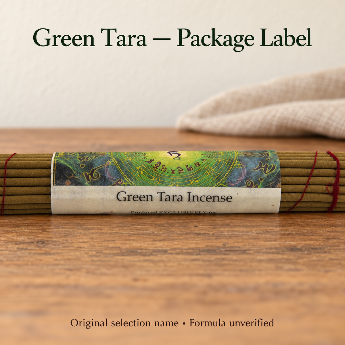 NADO Green Tara Coreless Incense — 40 Sticks, 22 cm | product-04