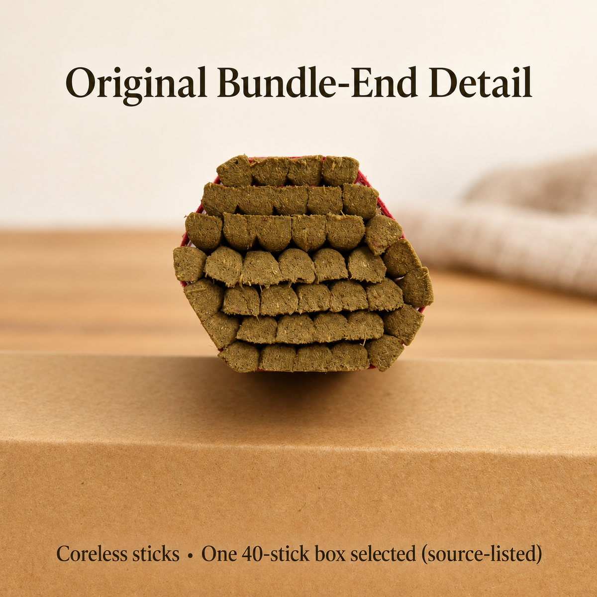 NADO Green Tara Coreless Incense — 40 Sticks, 22 cm | product-05