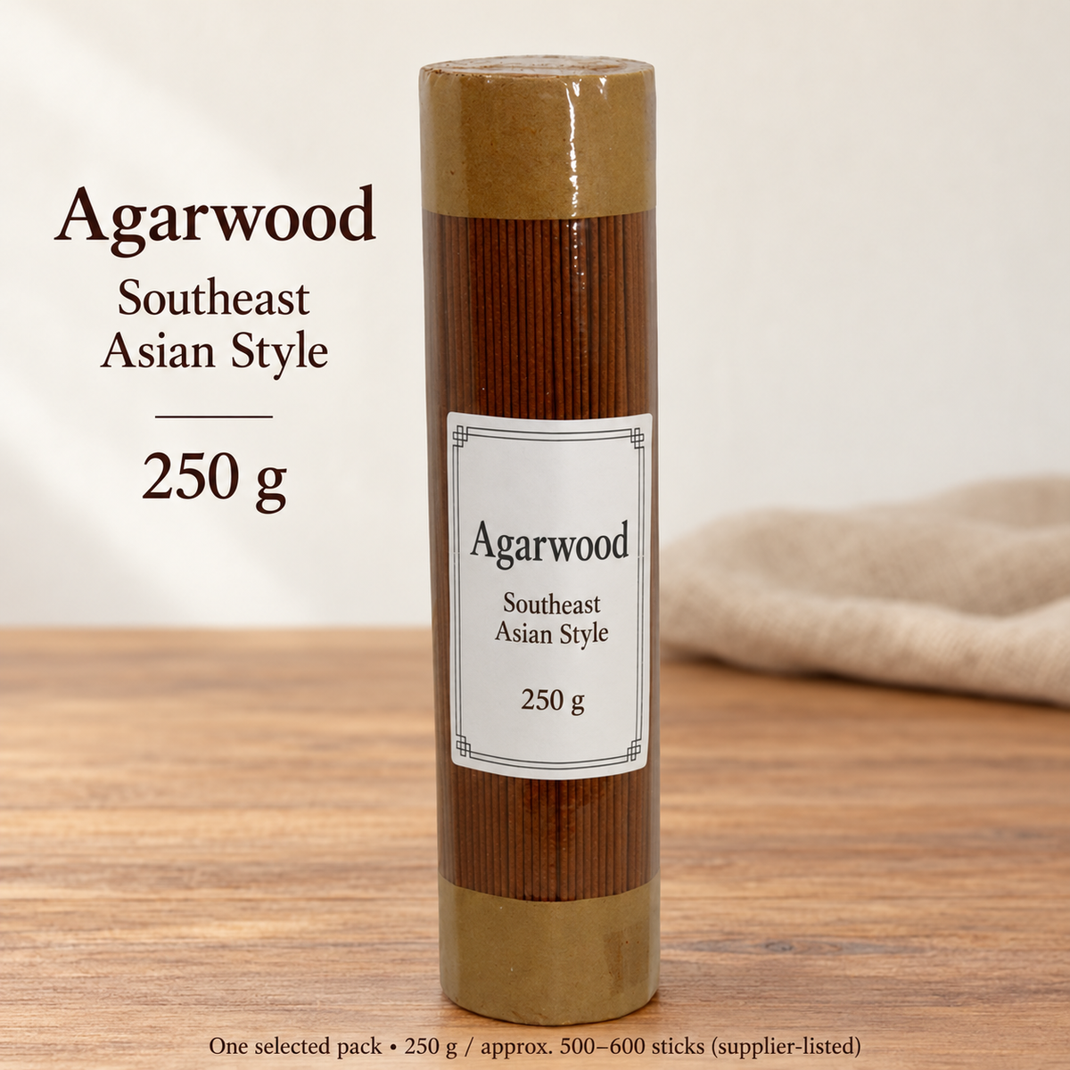Incense Sticks — Sandalwood, Agarwood, Tibetan Style & Mugwort, 250 g Packs — variant-04