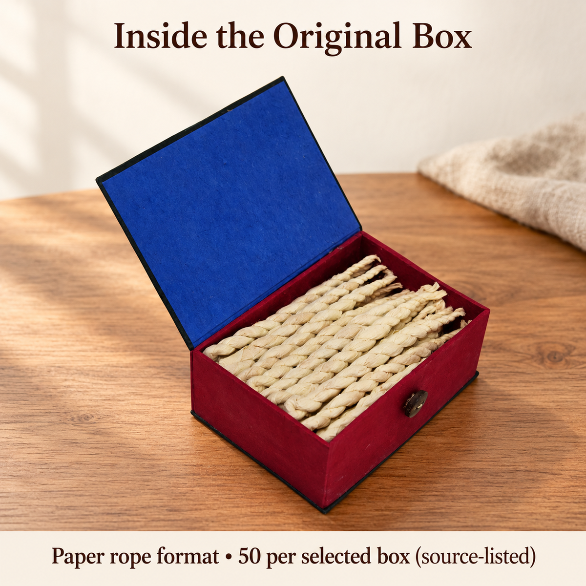 Desert Rose Rope Incense — 50 Ropes in Original Box | product-05