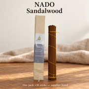 NADO Sandalwood /30 Sticks /Wrapped Pack