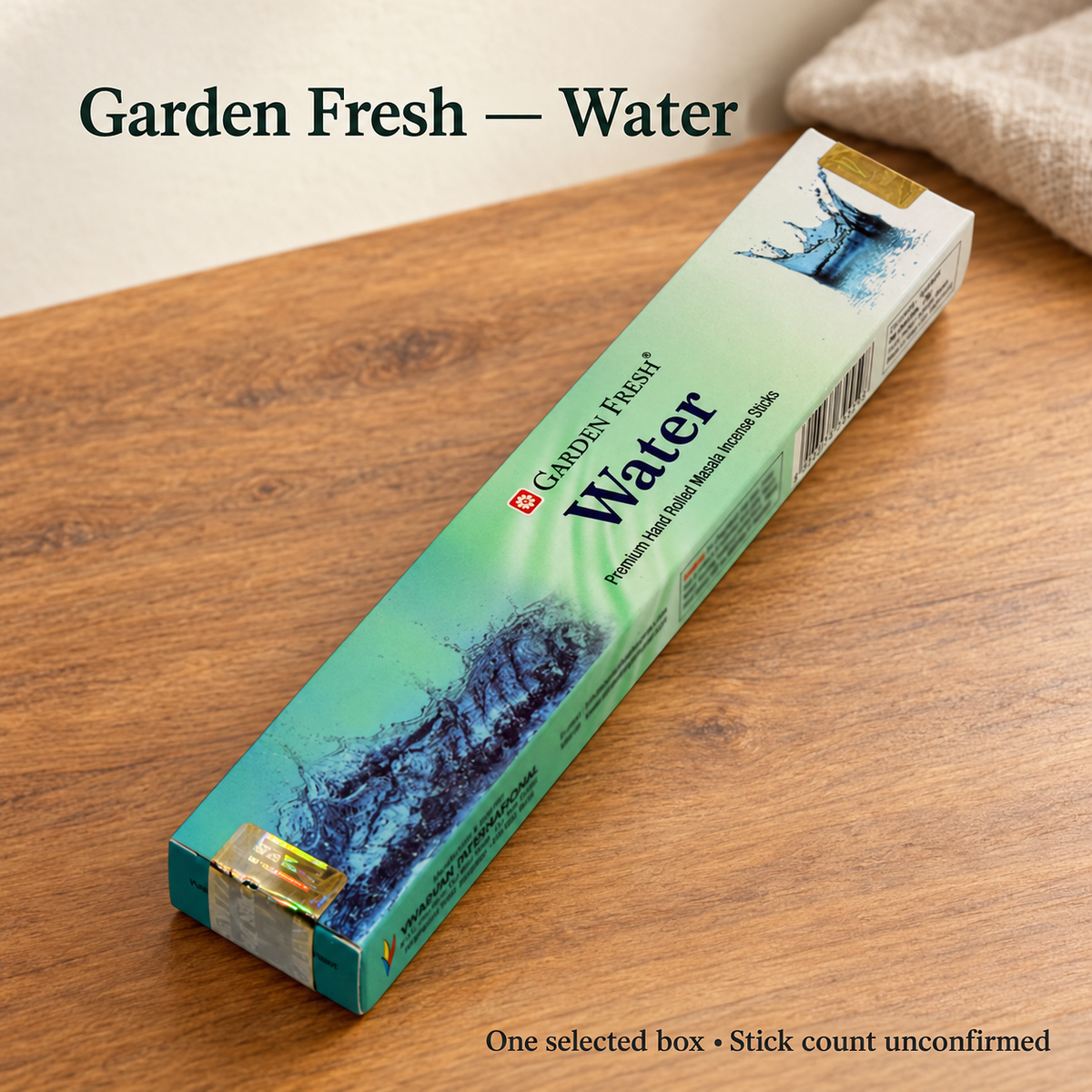 Garden Fresh Water actual packaging