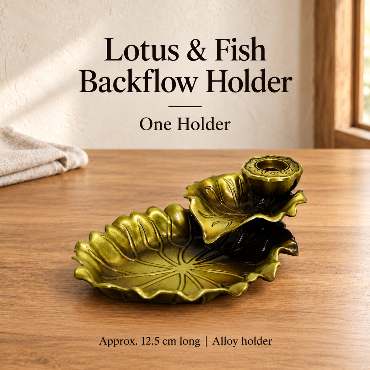 Lotus & Fish Backflow Holder — One Holder