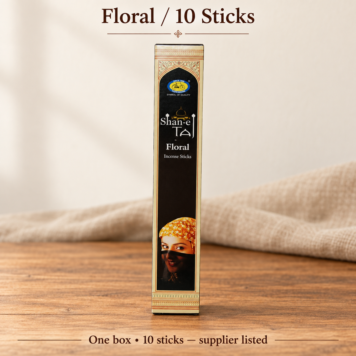 Cycle Brand Shan-e Taj Floral Incense Sticks — 10-Stick Box — product-02