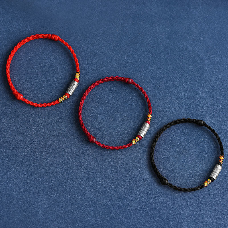 EverestArtStudios Artisanal 925 Sterling Silver Everything Goes Well Motif Safeguard Power Bracelet Anklet