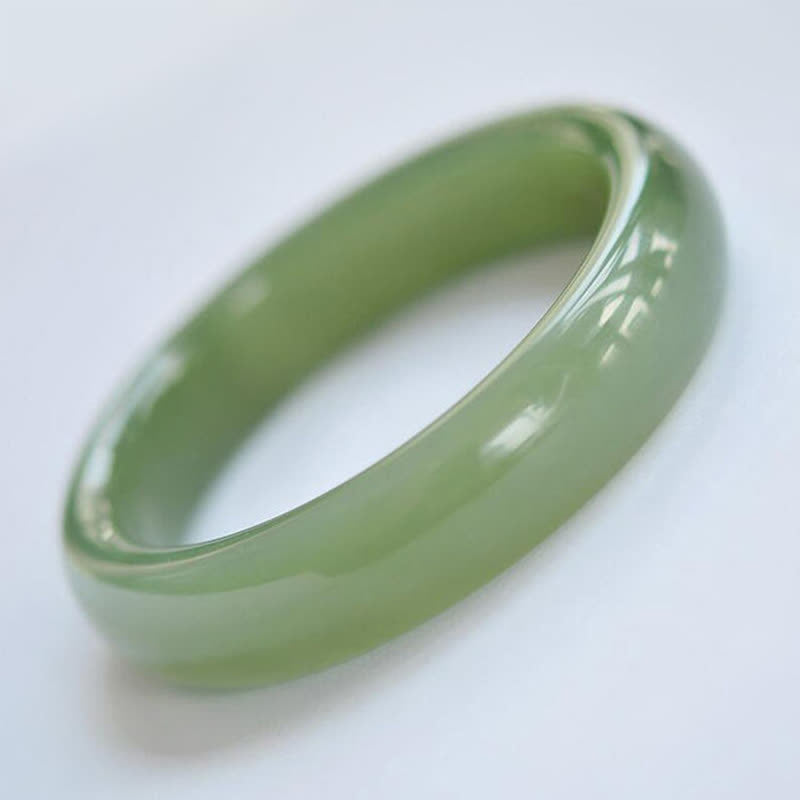 EverestArtstudios Jade Abundance Blessing Bangle Bracelet