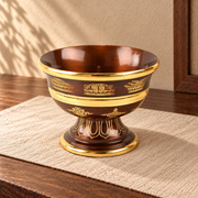 Extra Small copper offering bowl — warm linen background