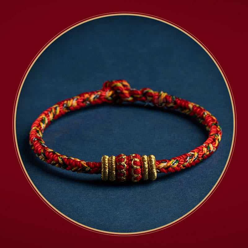 EverestArtstudios Tibet Handmade Chinese Zodiac Luck Strength Braided String Bracelet