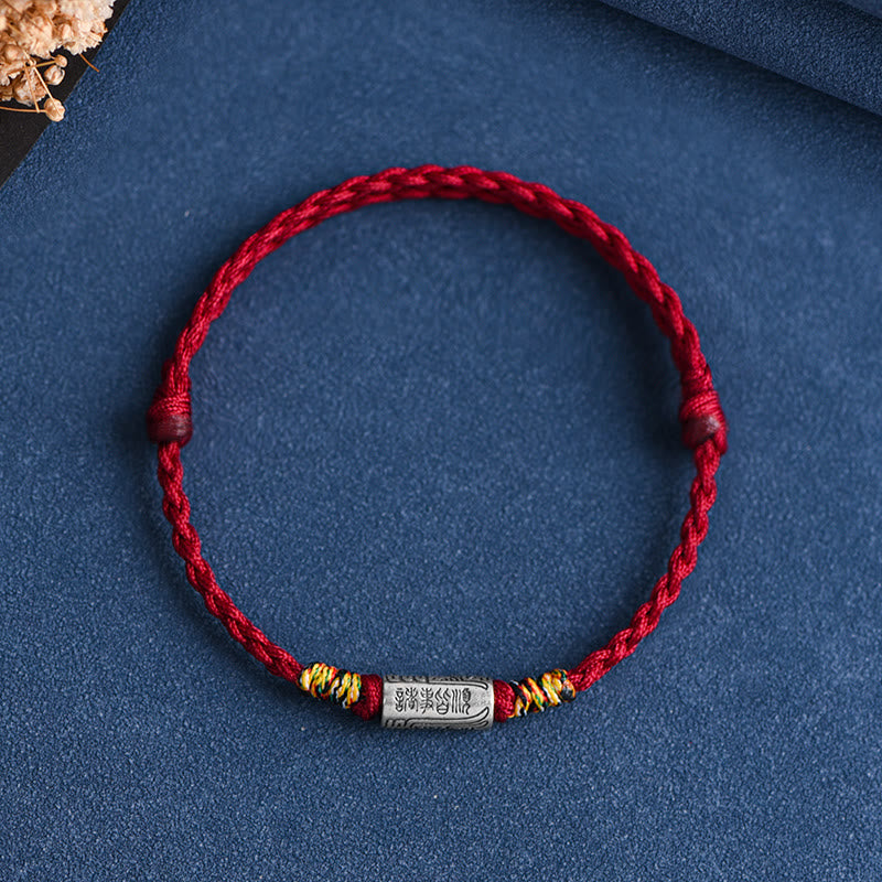 EverestArtStudios Artisanal 925 Sterling Silver Everything Goes Well Motif Safeguard Power Bracelet Anklet