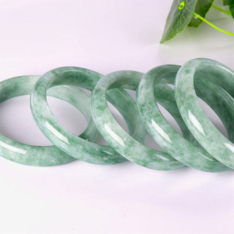 EverestArtStudios Genuine Jade Abundance Cuff Bracelet