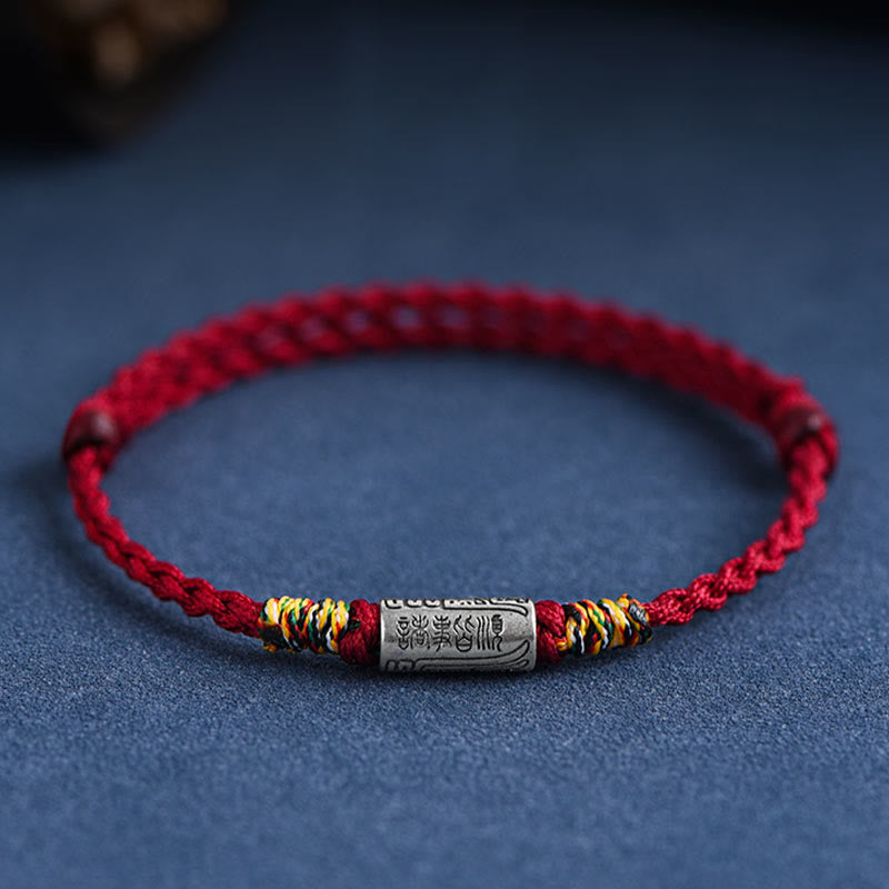EverestArtStudios Artisanal 925 Sterling Silver Everything Goes Well Motif Safeguard Power Bracelet Anklet
