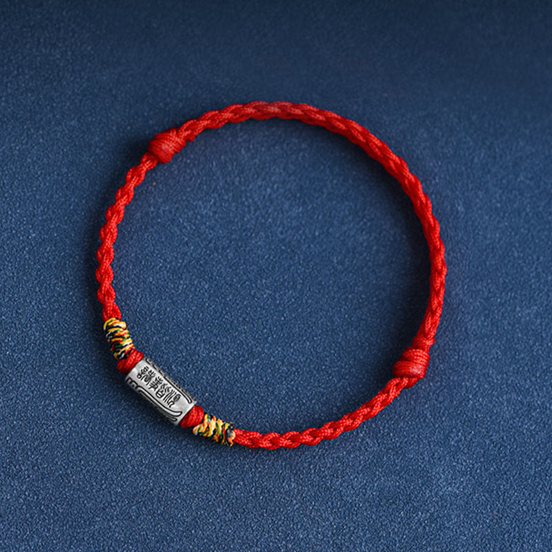 EverestArtStudios Artisanal 925 Sterling Silver Everything Goes Well Motif Safeguard Power Bracelet Anklet