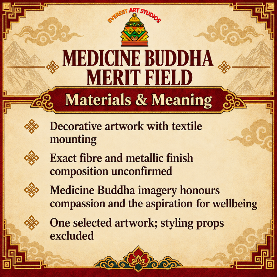 Medicine Buddha Merit Field material