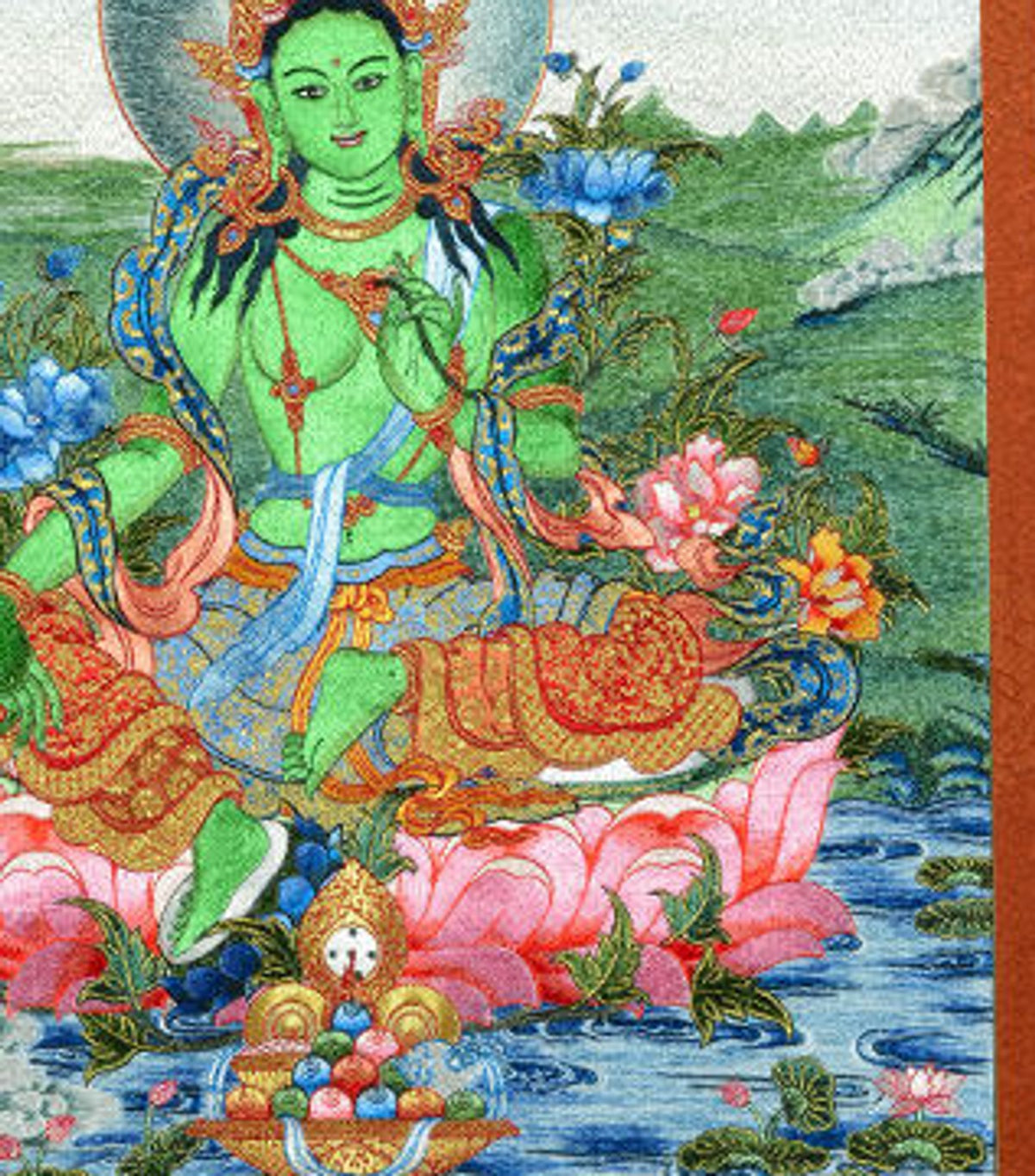 Green Tara detail-4