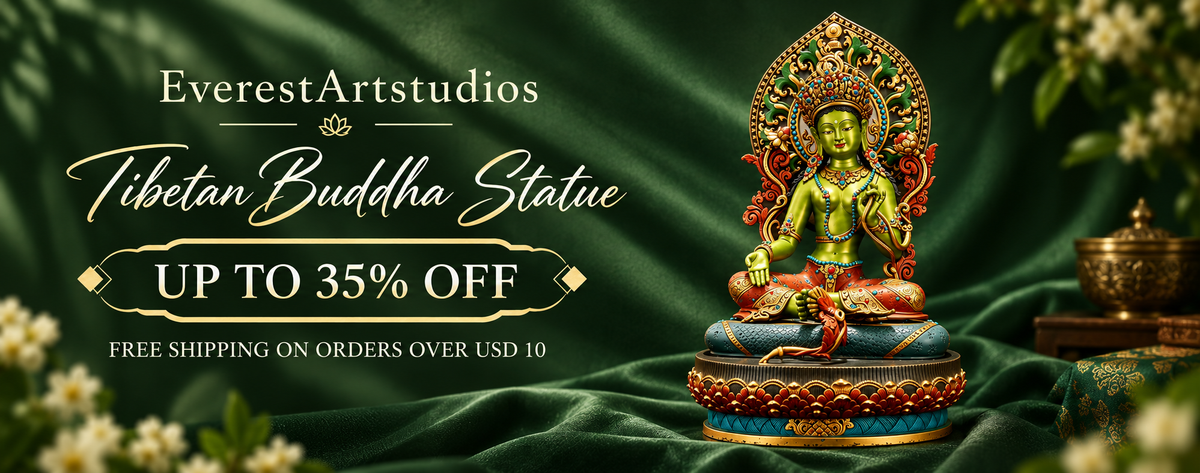 Tibetan Buddha Statue — Up to 35% off. Free shipping on orders over USD 10.