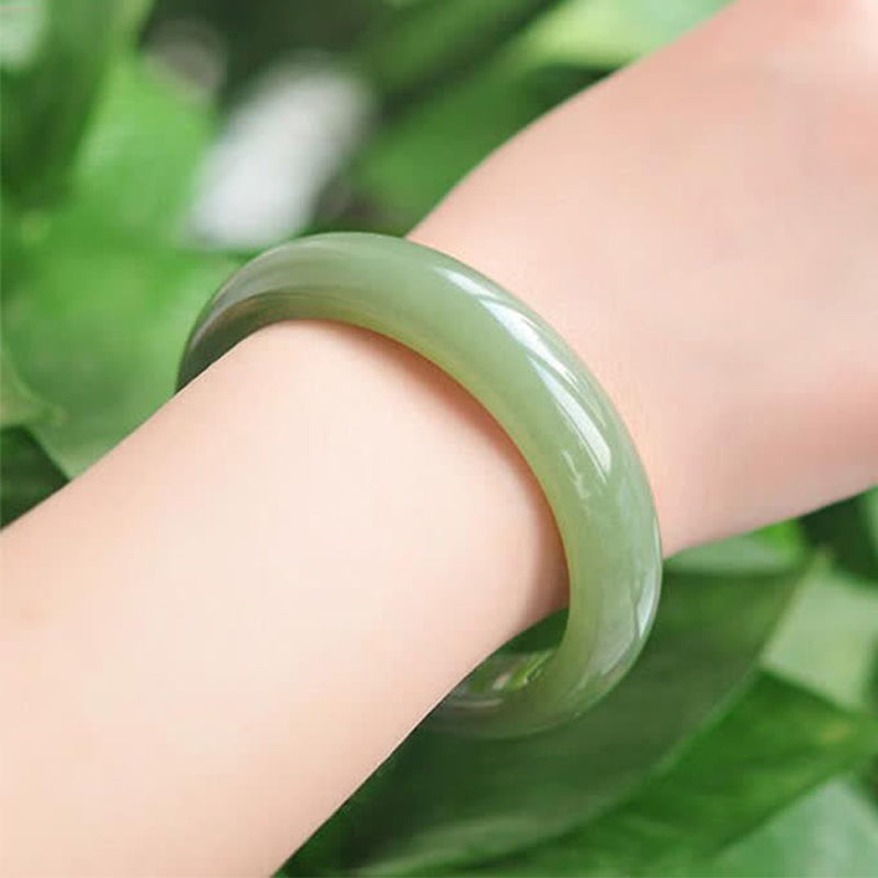EverestArtstudios Jade Abundance Blessing Bangle Bracelet