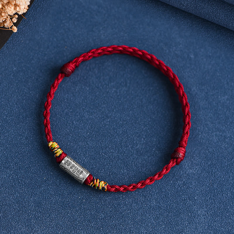 EverestArtStudios Artisanal 925 Sterling Silver Everything Goes Well Motif Safeguard Power Bracelet Anklet