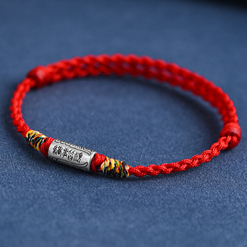 EverestArtStudios Artisanal 925 Sterling Silver Everything Goes Well Motif Safeguard Power Bracelet Anklet