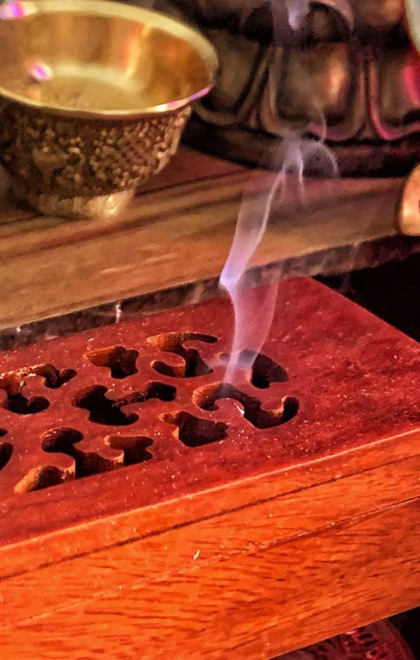 Red Crystal Traditional South India Tibetan Herbal Incense | Premium Handcrafted Meditation Sticks