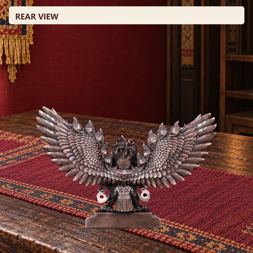 Handcrafted Tibetan Garuda statue made copper handmade protection wisdom and strength ideal gifts for home decor and spiritual spaces