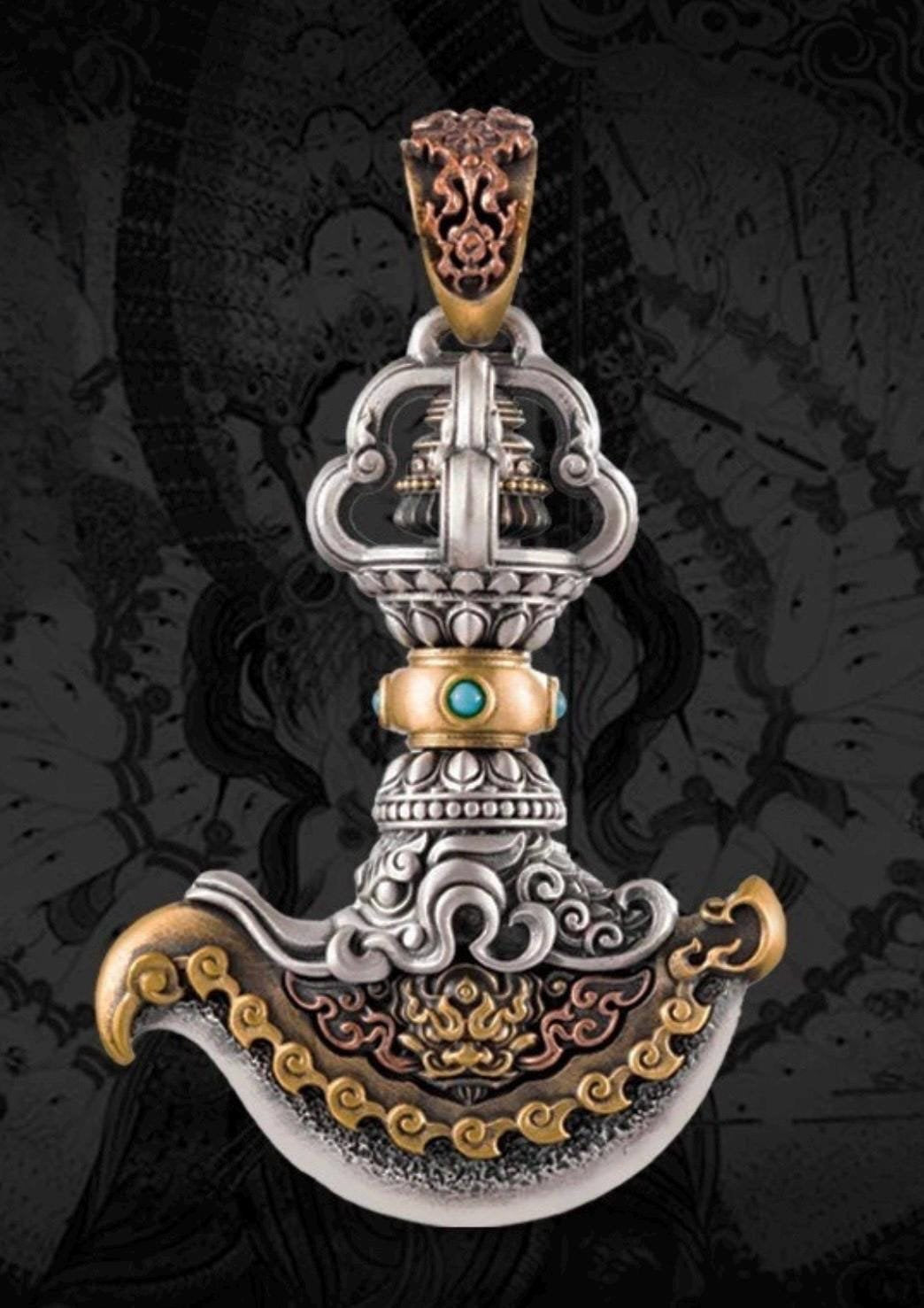 Handcrafted Nepalese Brass Handmade Tibetan Style gift Tibetan Vajra Dorje Sacred Buddhist Ritual