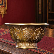 Handcrafted Copper Brass Offering Bowl Tibetan Buddhist Altar Cup for Rituals Meditation Incense Offerings