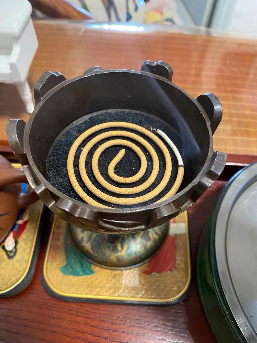 Creative Boshan Incense Burner Large Home - Use Censer for Sandalwood & Agarwood, Bronze Tea Ceremony Meditation Decor
