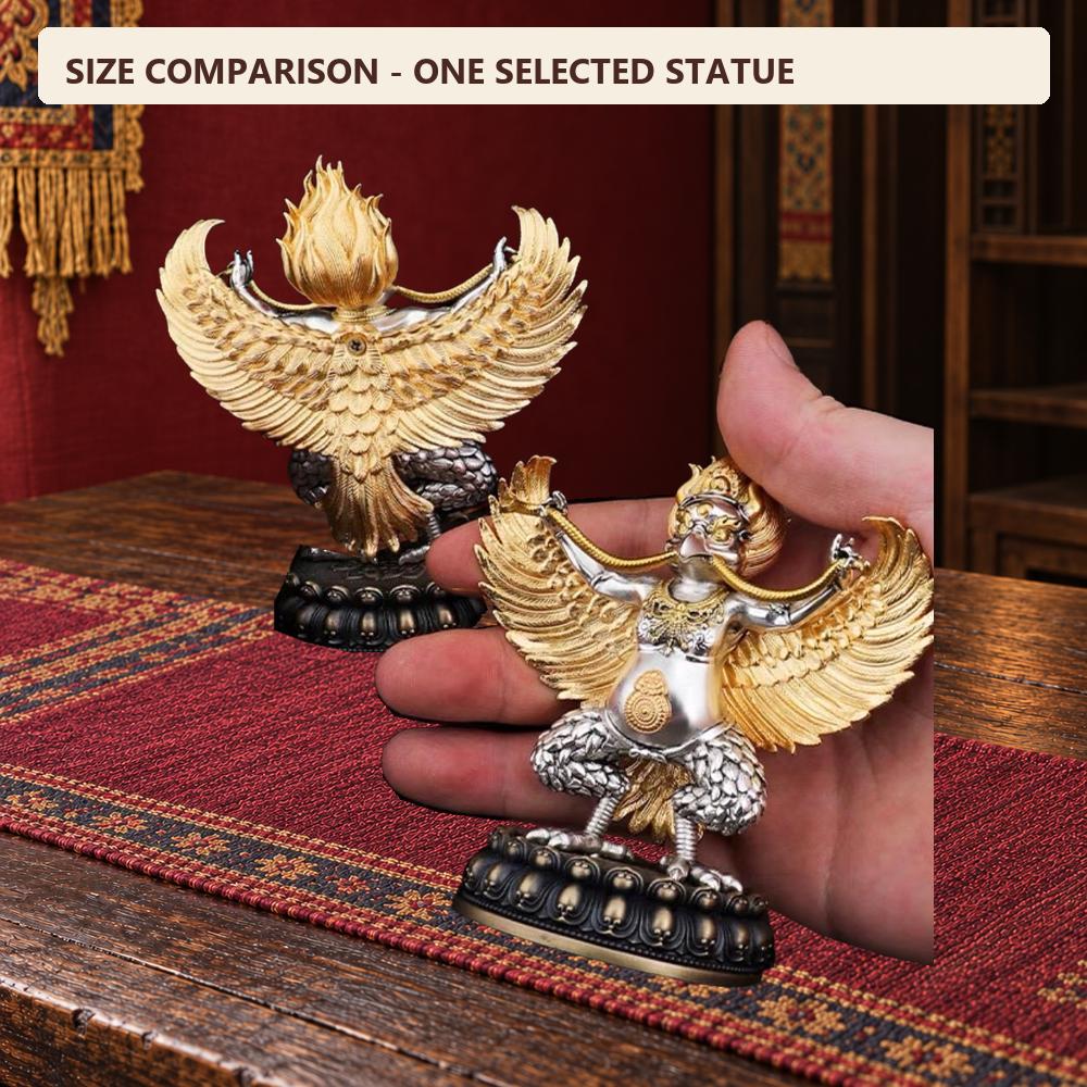 Handcrafted Tibetan Garuda statue made copper handmade protection wisdom and strength ideal gifts for home decor and spiritual spaces