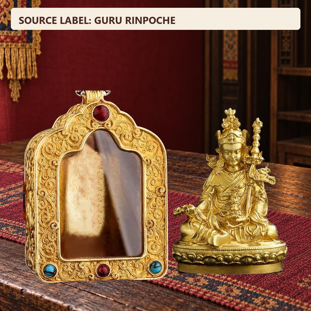 Tibetan Ghau Box Pendant w/Buddha Protector Statue Buddha Gau Solid Brass Amulet Silver Meditation Gift Buddism Practice Spiritual Necklace