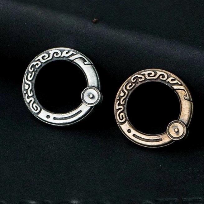 Handcrafted Dragon Loong Keychain Ring, Tibetan Copper Good Fortune Protection, Figurine key ring, Home Decor Unique Gift