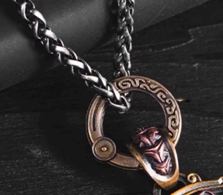 Handcrafted Dragon Loong Keychain Ring, Tibetan Copper Good Fortune Protection, Figurine key ring, Home Decor Unique Gift