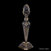 9” Phurba Vajra Dagger Vintage Handmade Nepal Tibetan Pure Brass Amulet