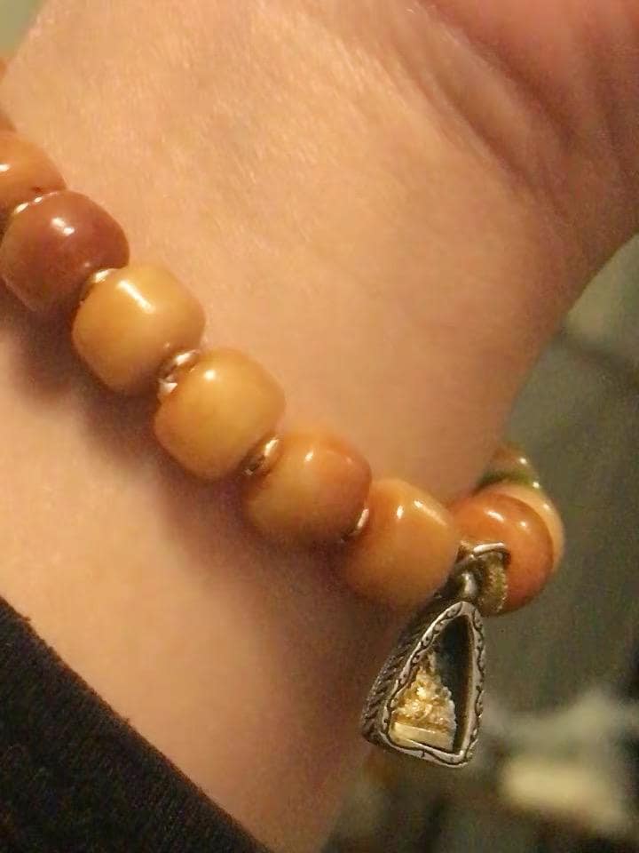 Vintage Tibetan Yak Bone Bracelet, Handcrafted Single-Strand Beads for Men & Women