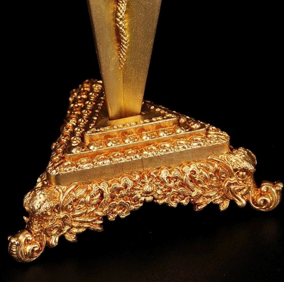 Handcrafted 8.5” Phurba Vajra Dagger Vintage Handmade Nepal Tibetan Pure Brass Amulet