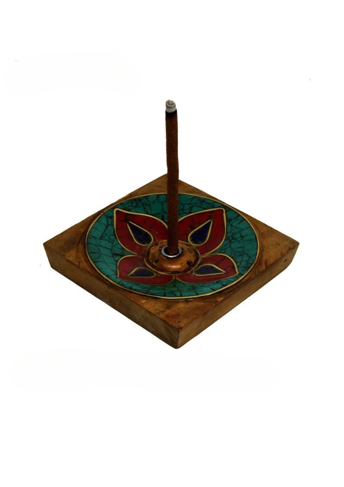 Handcrafted Nepalese Wooden Incense Holder | Column Stick Incense Burner for Home Meditation