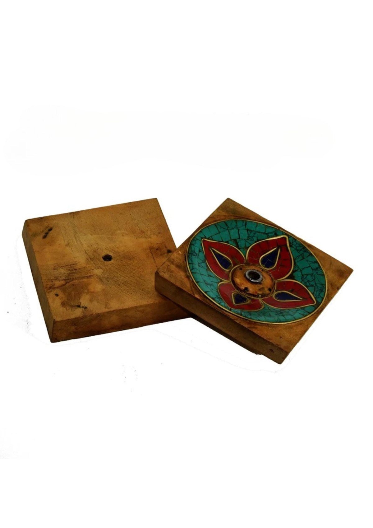 Handcrafted Nepalese Wooden Incense Holder | Column Stick Incense Burner for Home Meditation