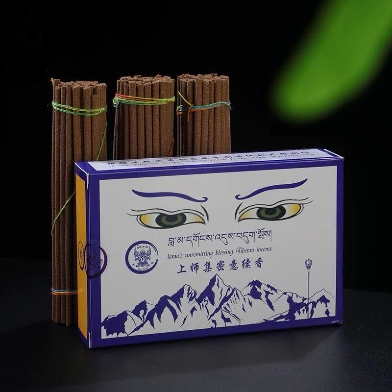 Tibetan Incense | Natural Hand-Rolled Dzogchen Incense Sticks | Meditation Aromatherapy | 12cm ~45 Sticks
