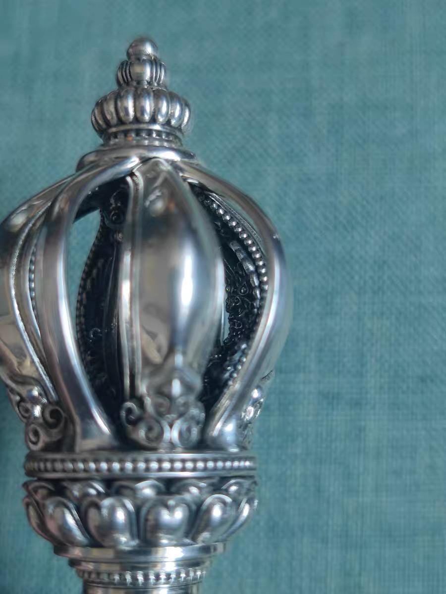 Handcrafted Vajra Nepalese Dorje Brass Handmade Tibetan Style gift Tibetan Sacred Buddhist Ritual