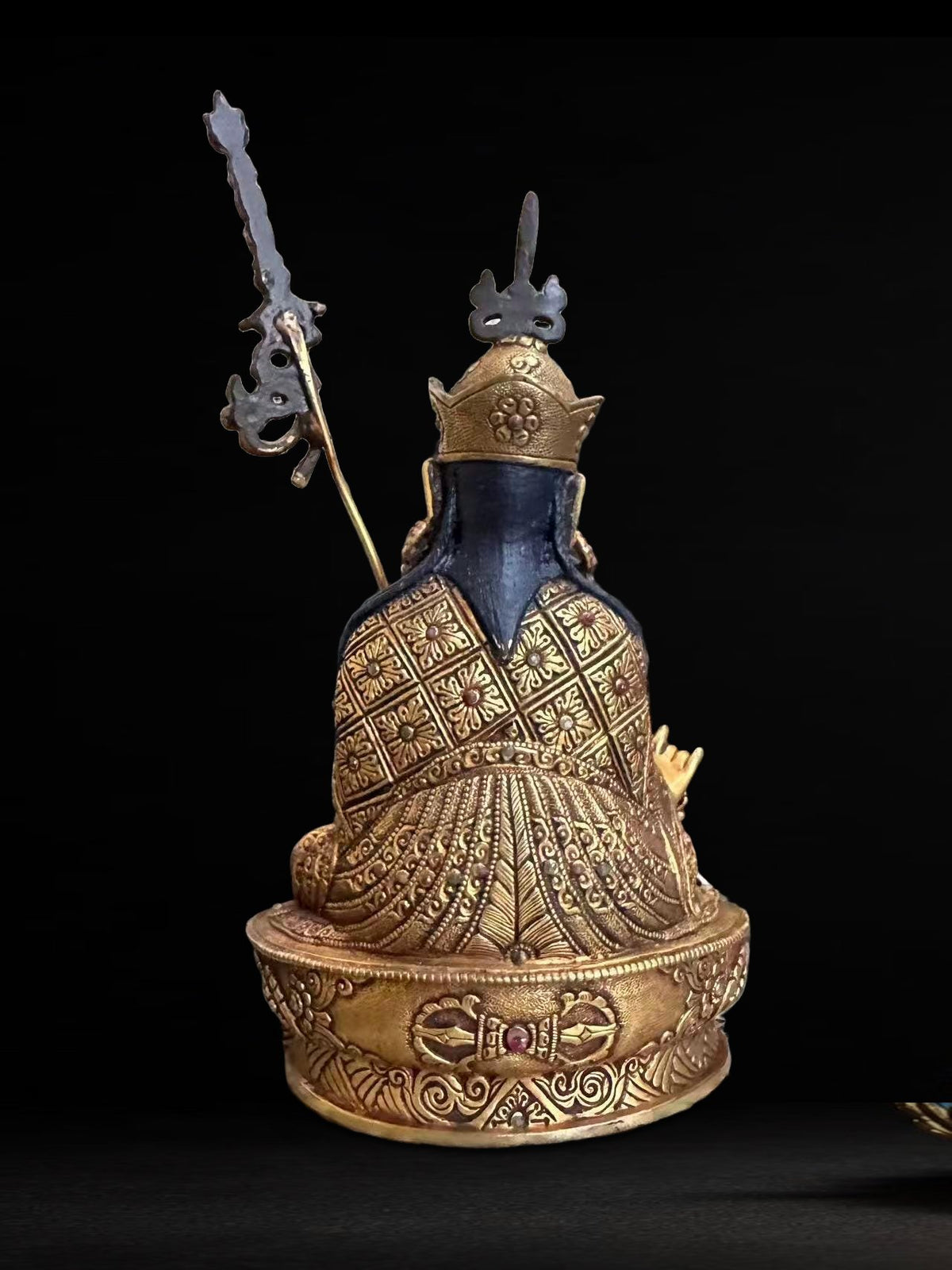 Padmasambhava (Guru Rinpoche) Statue – 23cm | Shakya Clan Inspired Buddhist Sculpture | Tibetan Himalayan Art