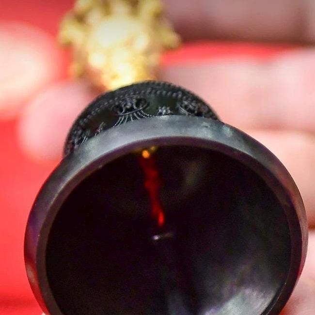 Handcrafted Tibetan Brass Bell 5 or 9 prong Dorje Set