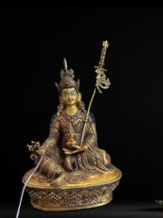 Padmasambhava (Guru Rinpoche) Statue – 23cm | Shakya Clan Inspired Buddhist Sculpture | Tibetan Himalayan Art