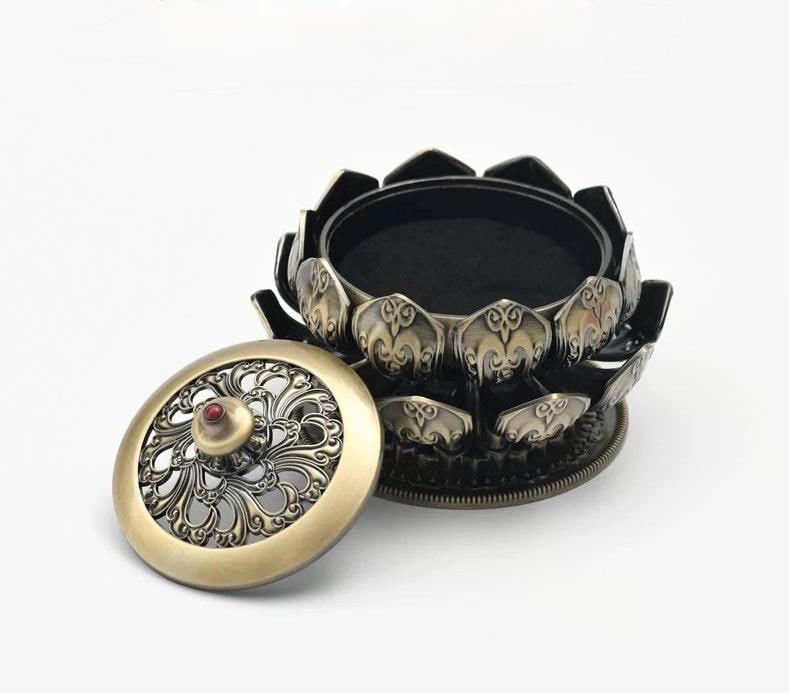 Bronze Boshan Incense Burner: Traditional Meditation Decor