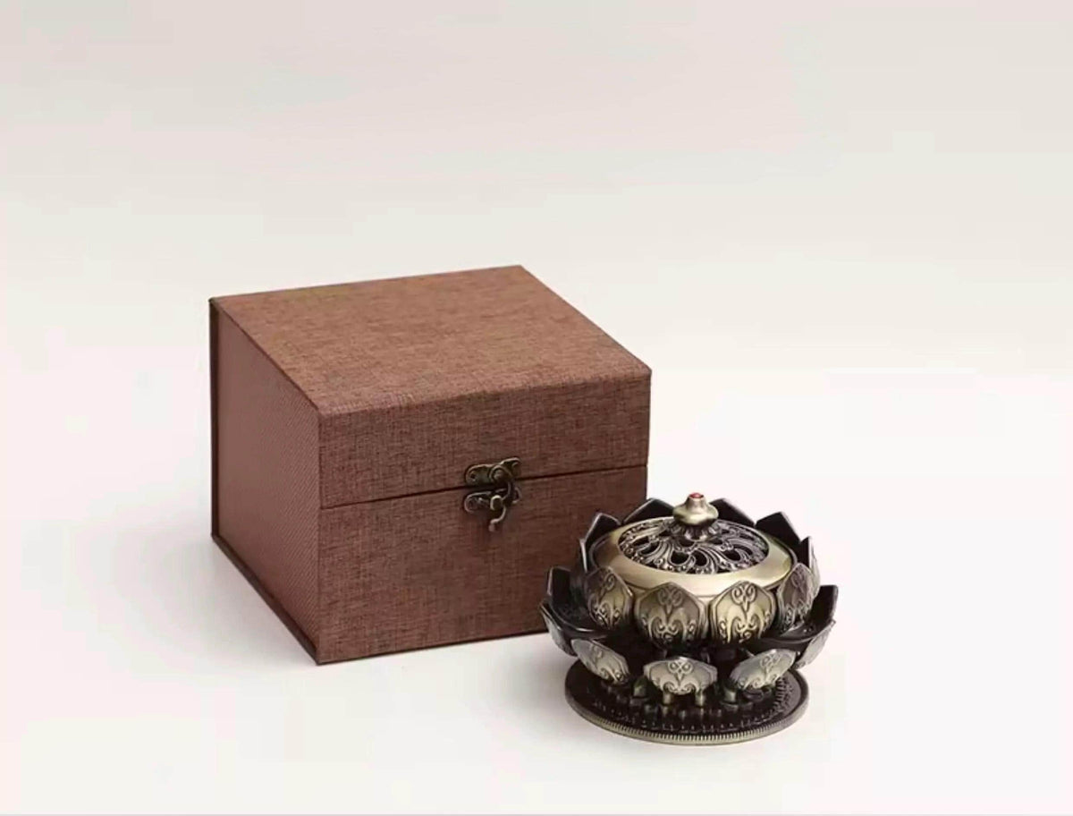 Bronze Boshan Incense Burner: Traditional Meditation Decor