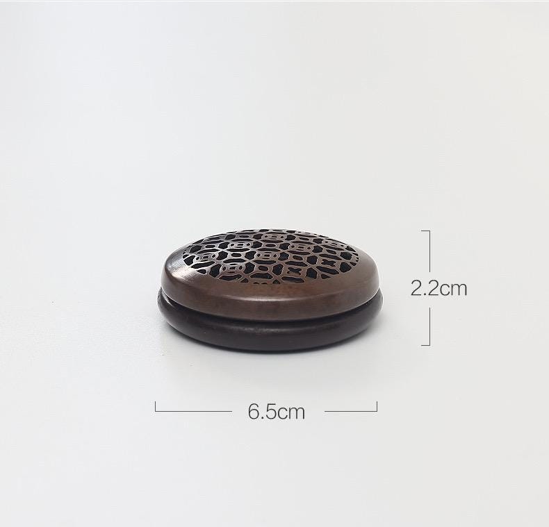 Handmade Purple Copper Incense Burner, Zen Aromatherapy Altar