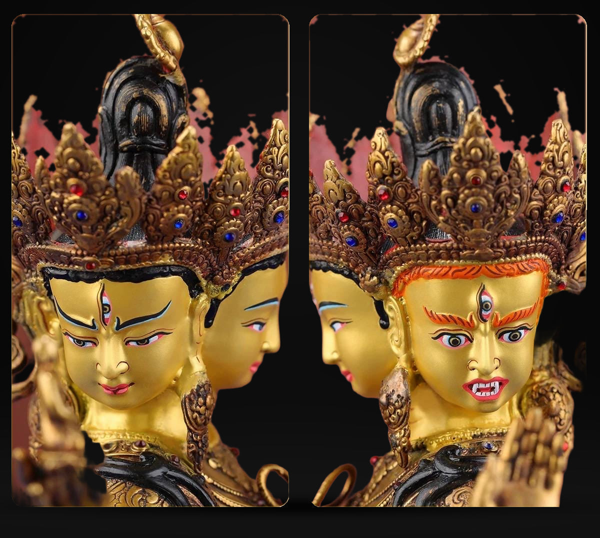 Nepalese Ushnishavijaya Statue • Brass Tibetan Deity Sculpture • Handmade Buddhist Goddess Figure