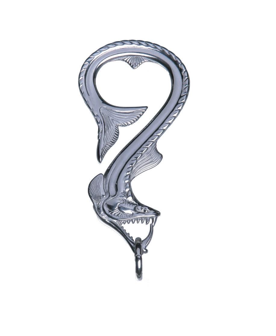 Deep Sea Viper Fish Bottle Opener Keychain, Unique Stainless Steel Carabiner Hook, Creative EDC Tool for Men, Masculine Gift Idea