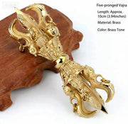 Handcrafted Brass Vajra Dorje: Tibetan Buddhist Ritual Tool