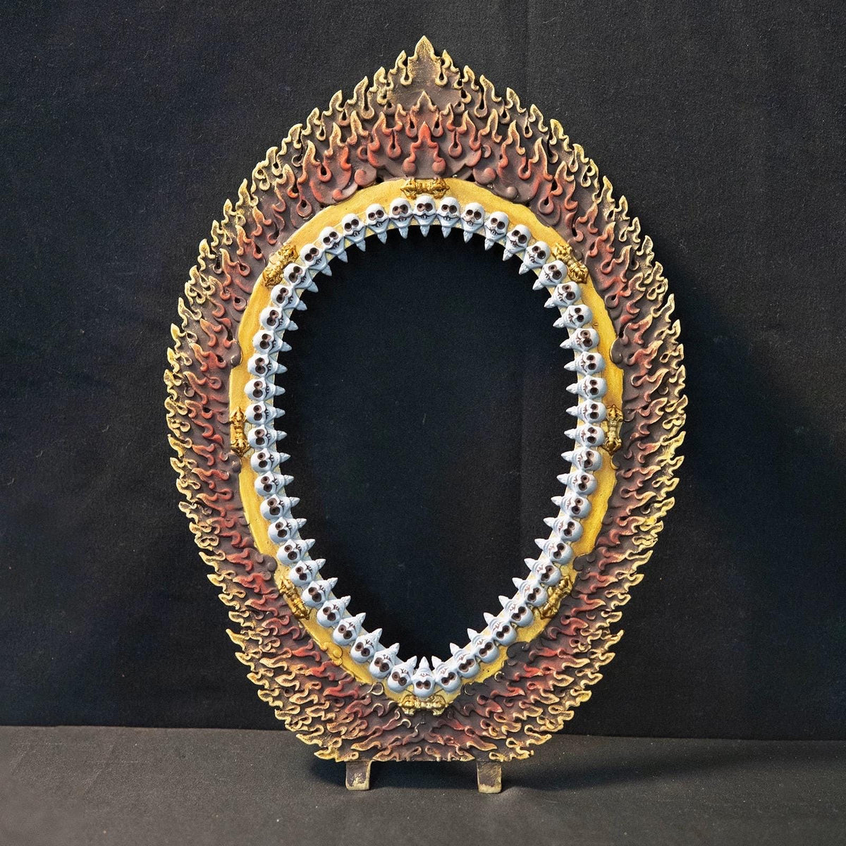 Kurukulla Statue, Tibetan Goddess of Love, Hand Painted Copper Buddhist Deity, Repousse Art, Spiritual Altar Gift, Mandala