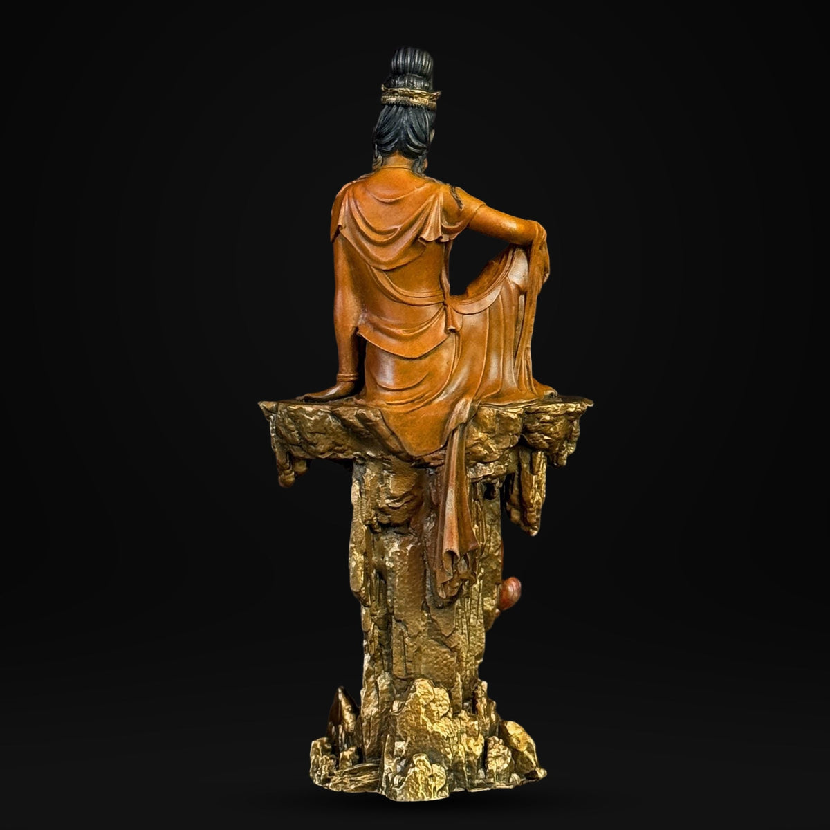 Solid Brass Guanyin Statue, Buddhist Avalokiteshvara Sculpture, Zen Home Decor, Mindfulness Meditation Altar, Feng Shui Gift, Bodhisattva