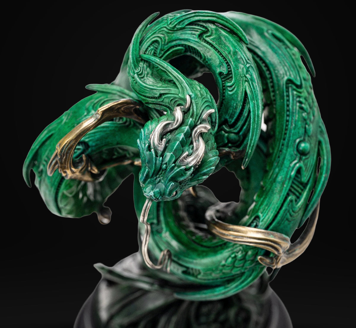 Rattan Snake Art Sculpture, Annual Limited Edition Figurine, High-End Fine Casting Serpent Statue, Luxury Home Decor Collector Art Piece